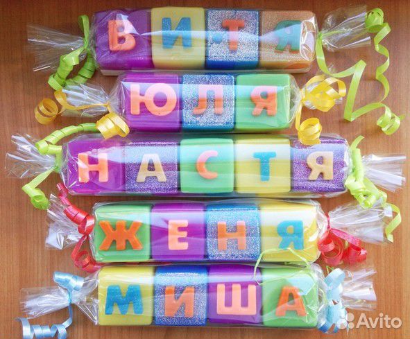 Буквы - мыло ручной работы