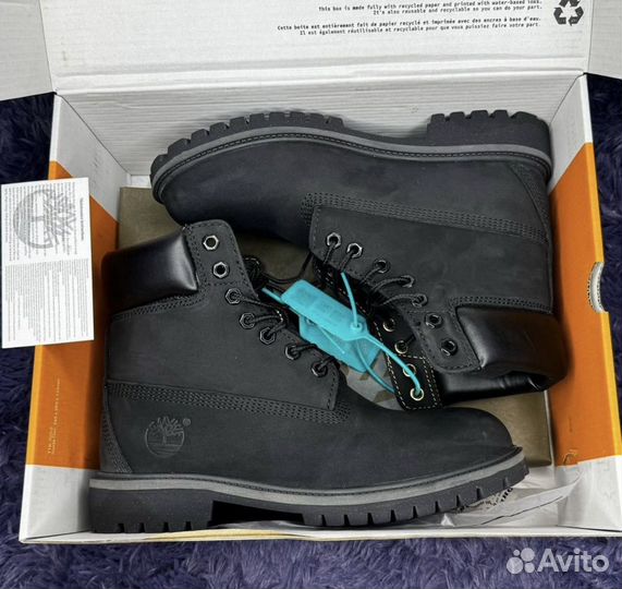 Ботинки timberland 6 inch premium black оригинал