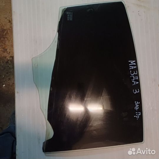 Стекло заднее левое правое двери Мазда 3бк