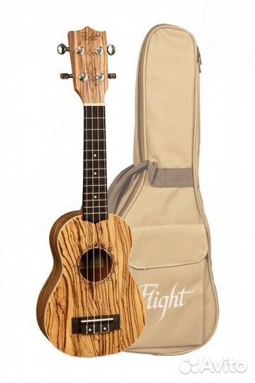 Flight DUS 322 ZEB укулеле сопрано. Цвет натурал