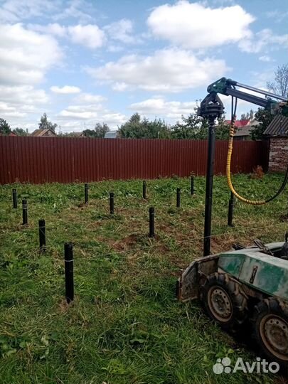 Винтовые сваи установка под ключ