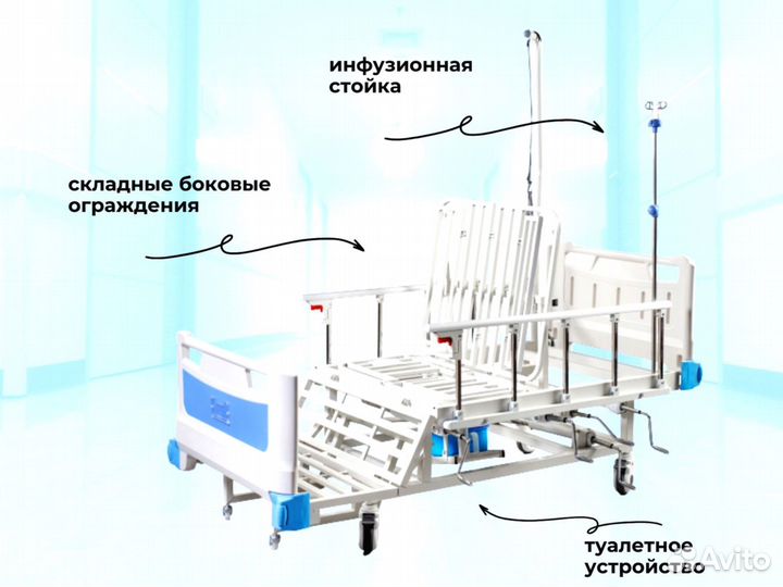 Кровать функциональная для ухода за больными