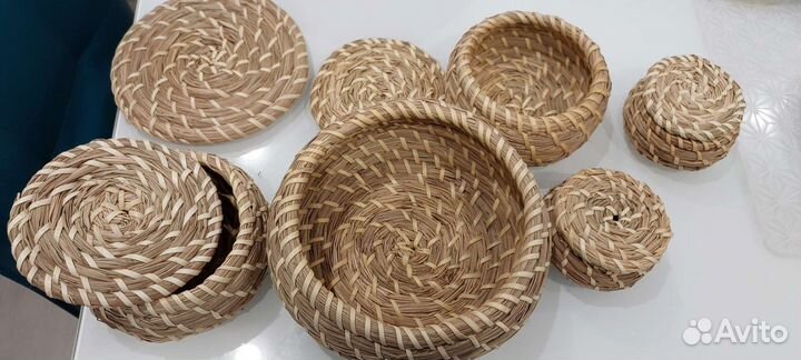 Шкатулки плетеные Икеа