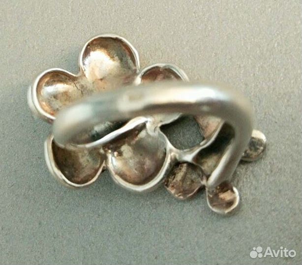 Серьги и подвеска кулон новые серебряные эмаль