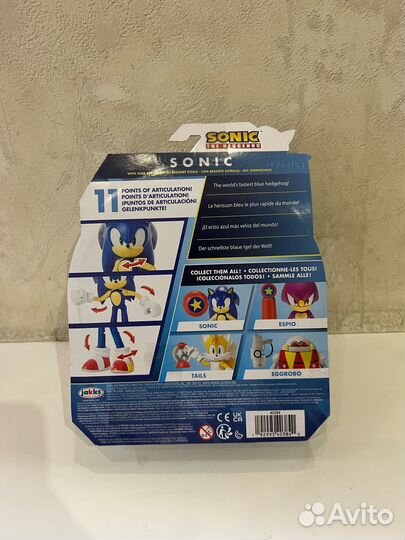 Jakks pacific sonic фигурка Соник Ёжик