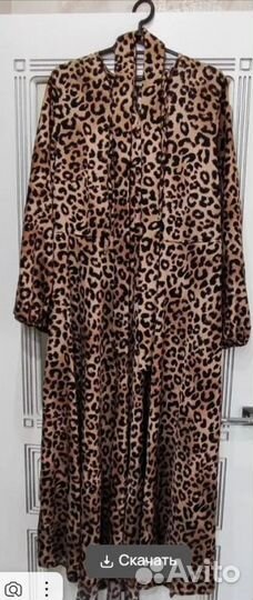 Платье женское новое леопард размер 54-56