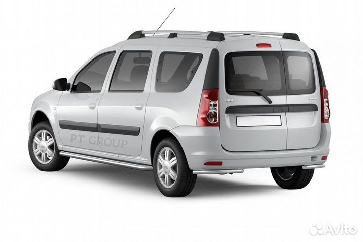 Рейлинги Усиленные (Черный) LADA Largus c 2012