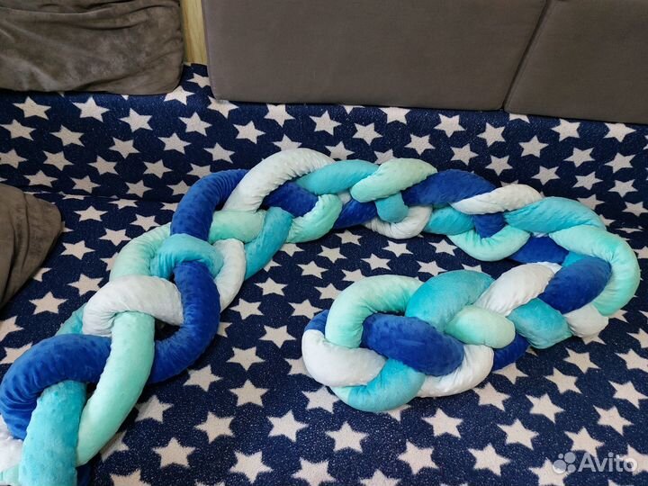 Бортик коса в кроватку