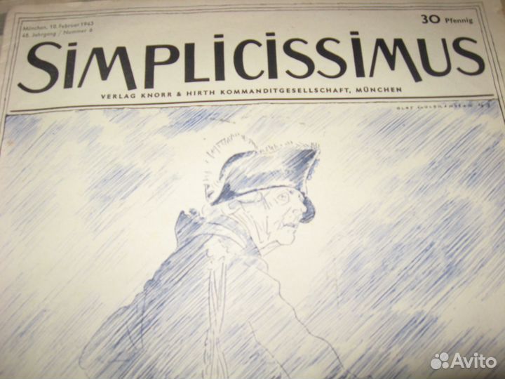 Симплициссимус журнал Р 1943 карикатура СССР