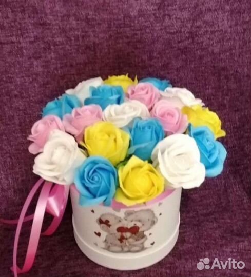 Букет цветов из мыла