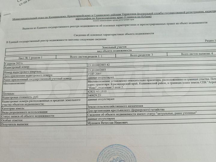 Участок 428,21 га (СНТ, ДНП)