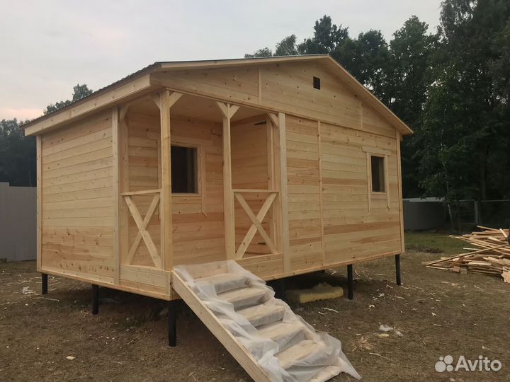 Каркасный дачный домик
