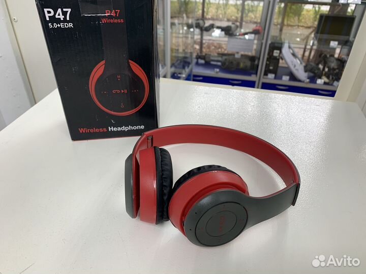 Наушники беспроводные накладные P47, Bluetooth, FM