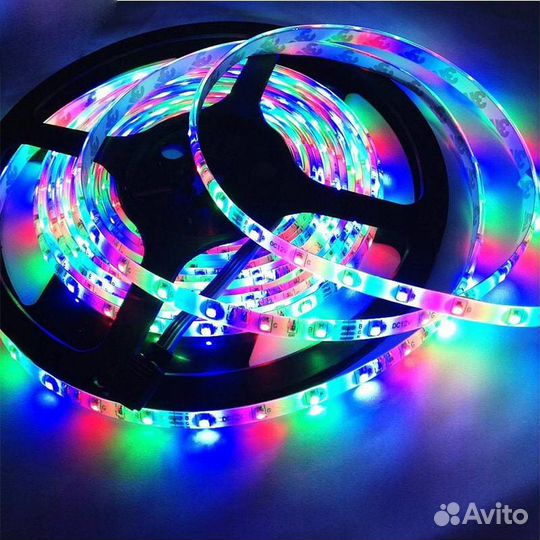 Светодиодная лента RGB, 5 метров (комплект)