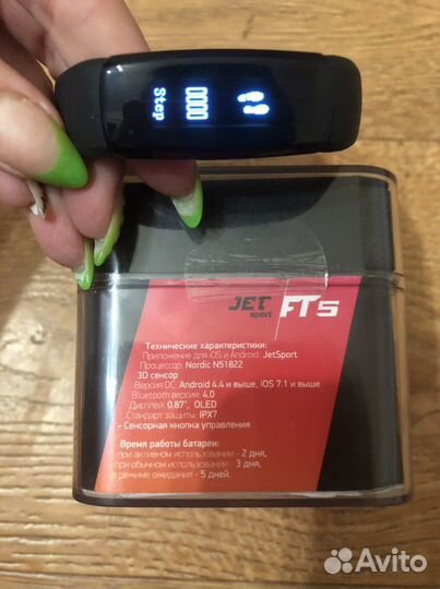 Фитнес-трекер jet sport ft5 фитнес браслет