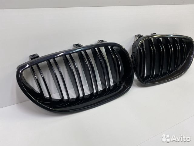 Ноздри решетка BMW E60 E61 чёрный глянец