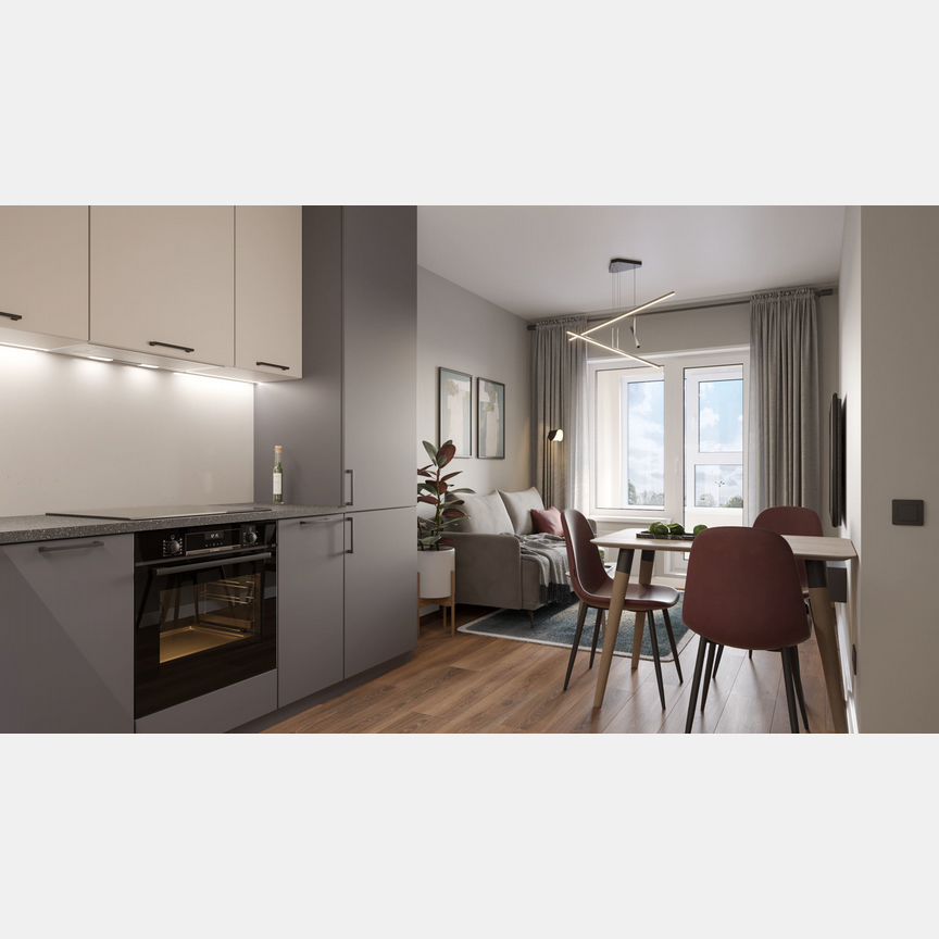 2-к. квартира, 46,3 м², 1/9 эт.