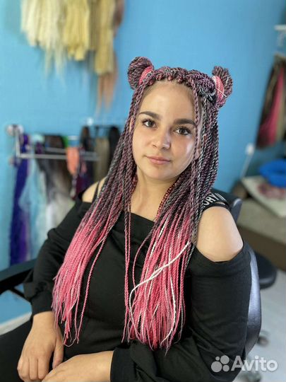 Косы, косы с канекалоном, афрокосы, боксерские кос