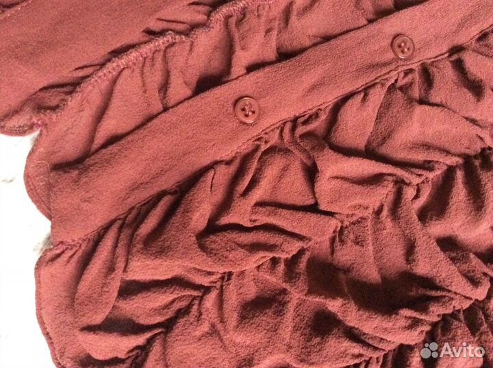 Блузка терракотового цвета BGN 100% шелк