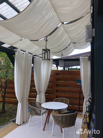 Уличные шторы для беседки веранды