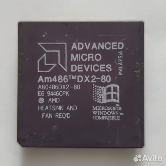Ретро процессор AMD Am486DX2-80 A80486DX2-80