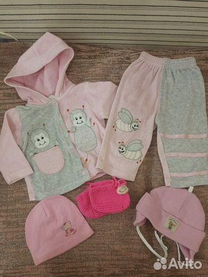 Одежда пакетом для девочки 62 + комбинезон весна