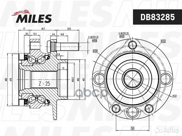 Ступица с подшипником nissan tiida JPN make C11