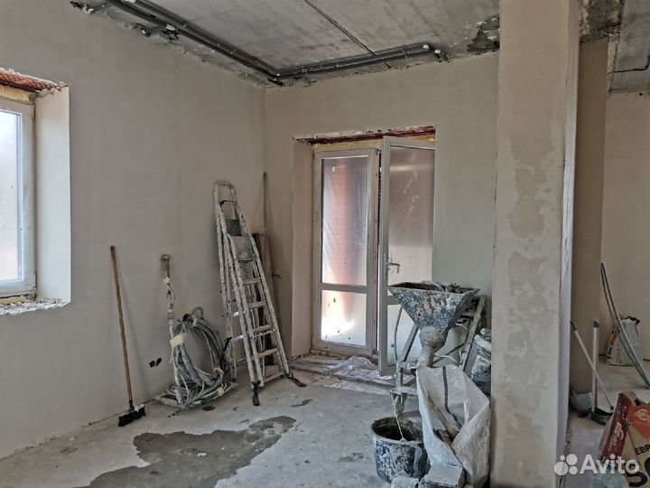 Механизированная штукатурка от 200 м2 по стенам