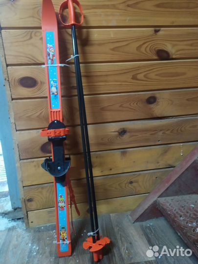 Комплект лыжи +палки