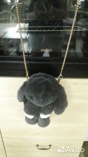 Меховая сумка зайка