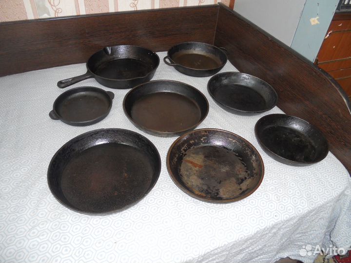 Чугунная посуда.сковородки.утятницы