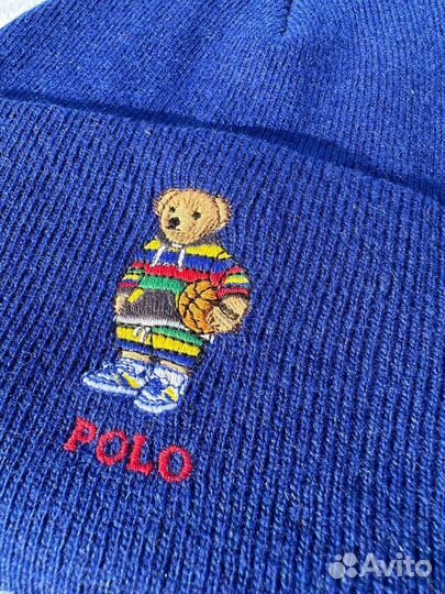 Шапка Ralph Lauren Polo Bear новая Logo мишка