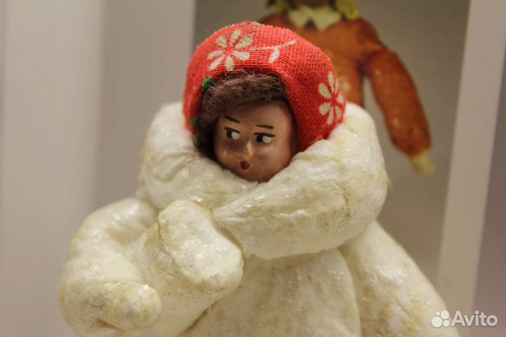 Ватная ёлочная игрушка 