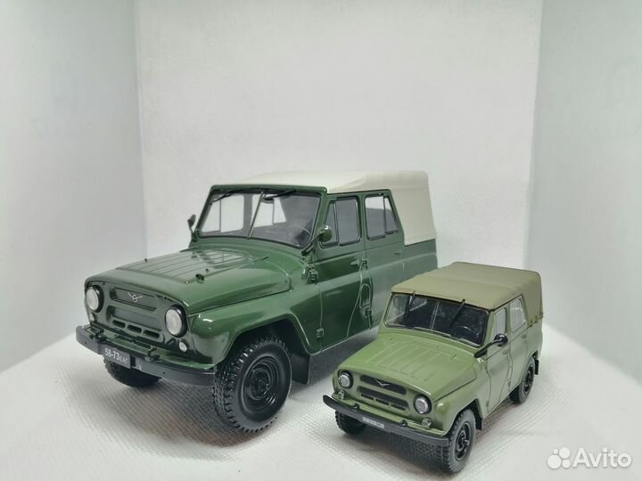 Модель уаз-469Б в масштабе 1:24