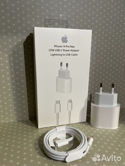 Зарядное устройство iPhone (блок+кабель)