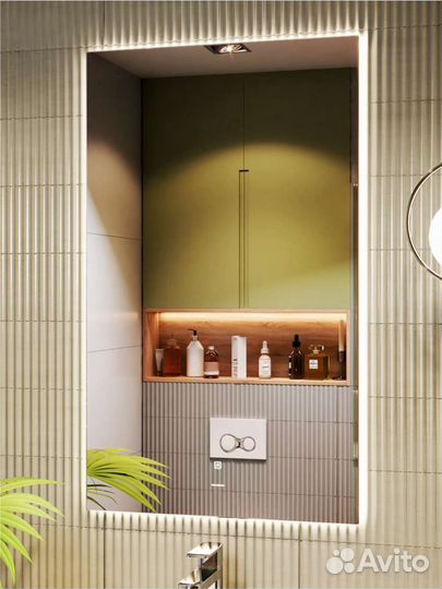 Зеркало с подсветкой для ванной комнаты