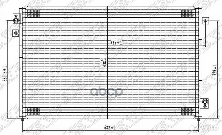 Радиатор кондиционера Kia Cerato 08-13