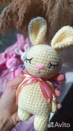 Мягкая игрушка заяц ручной работы
