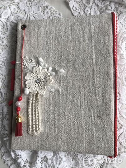 Блокнот ручной работы из антикварных материалов