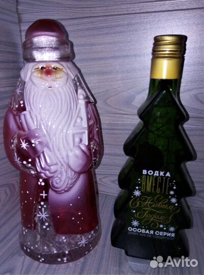 Новогодний набор фигурных бутылок