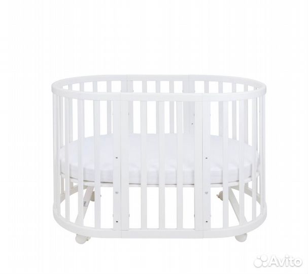 Кроватка трансформер ellipsebed + 3 матраса