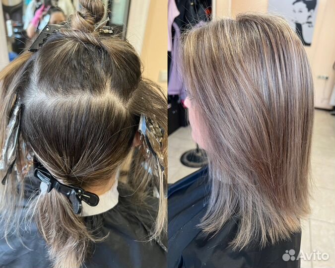 Стрижка, окрашивание, мелирование