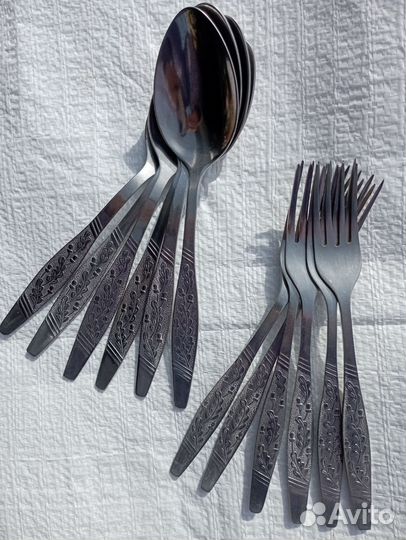 Ложки, вилки, ножи столовые СССР