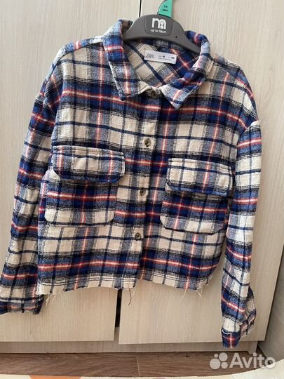 Рубашка zara для девочки 140