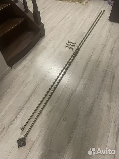 Карнизы для штор двухрядный металлический