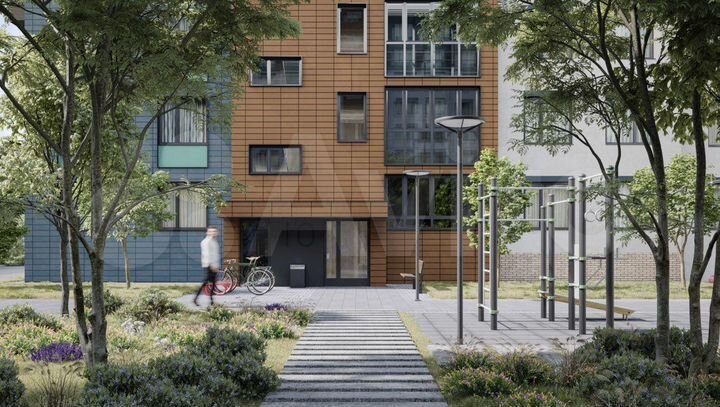 2-к. квартира, 57,1 м², 6/9 эт.