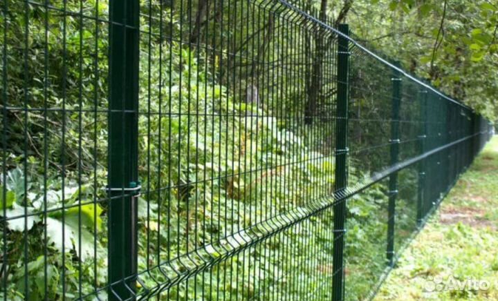 Забор из 3D сетки за 1 день под ключ