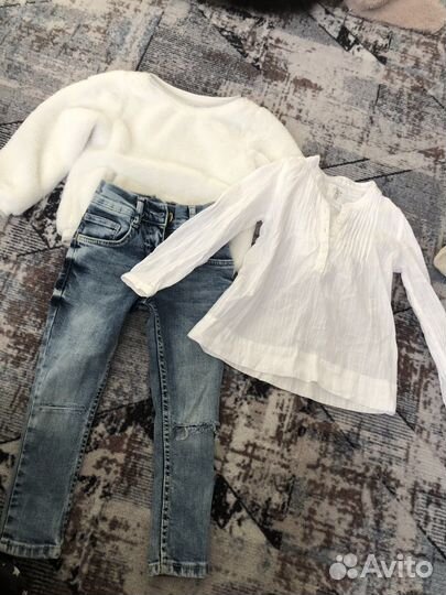Вещи для девочки пакетом 104-110