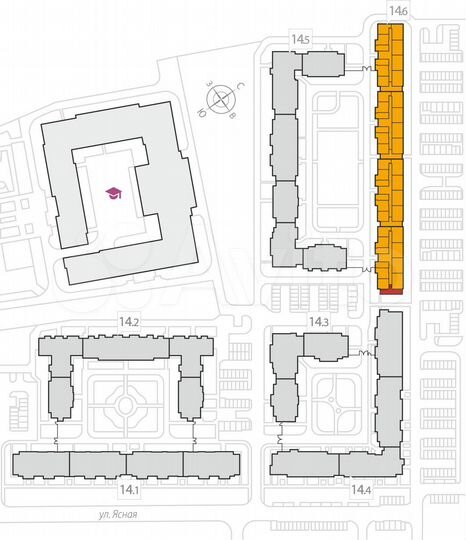 1-к. квартира, 39,6 м², 3/8 эт.