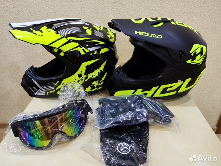 Мотошлем для эндуро мотокросса снегохода BMX